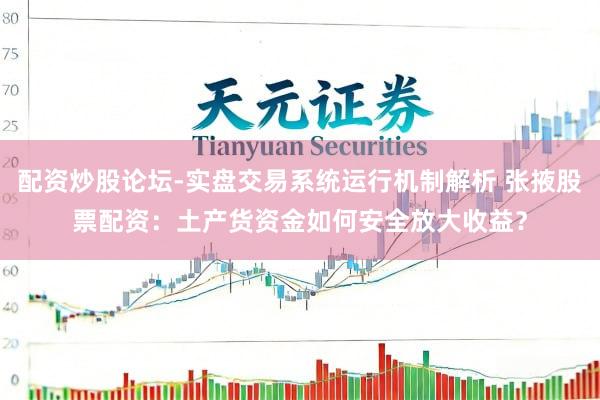配资炒股论坛-实盘交易系统运行机制解析 张掖股票配资：土产货资金如何安全放大收益？